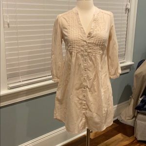 Sheer tan summer dress